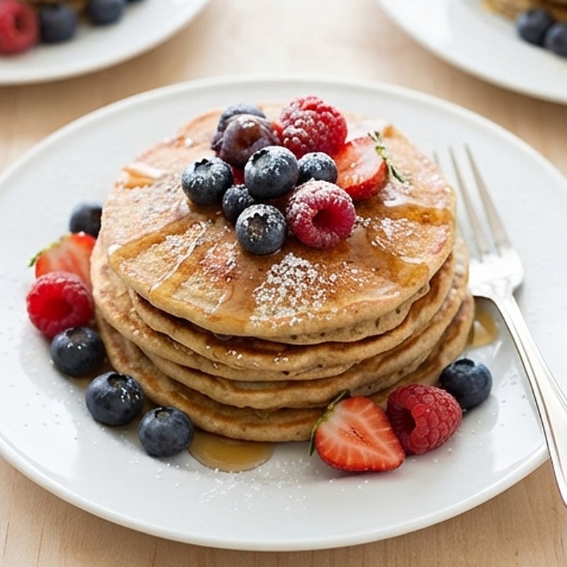 Fluffy Banana Oat Pancakes