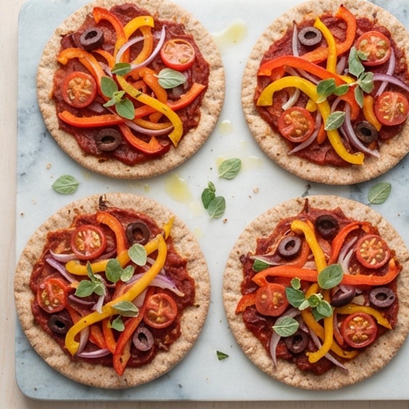 Mini Pita Veggie Pizzas