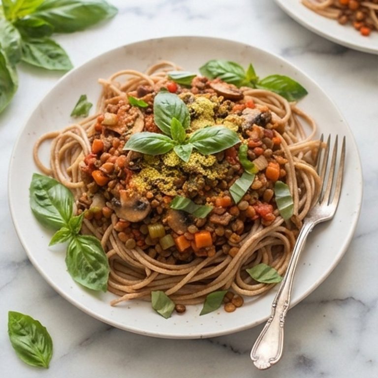 Mushroom Lentil Bolognese