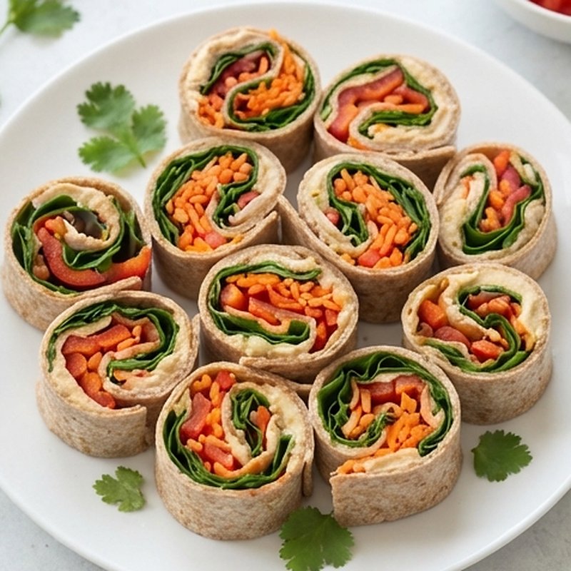 Rainbow Veggie Pinwheels