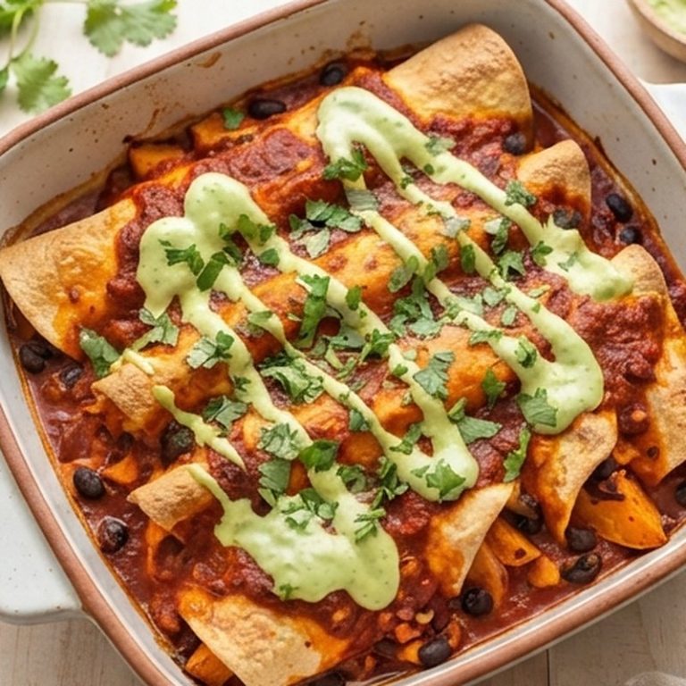 Sweet Potato Black Bean Enchiladas