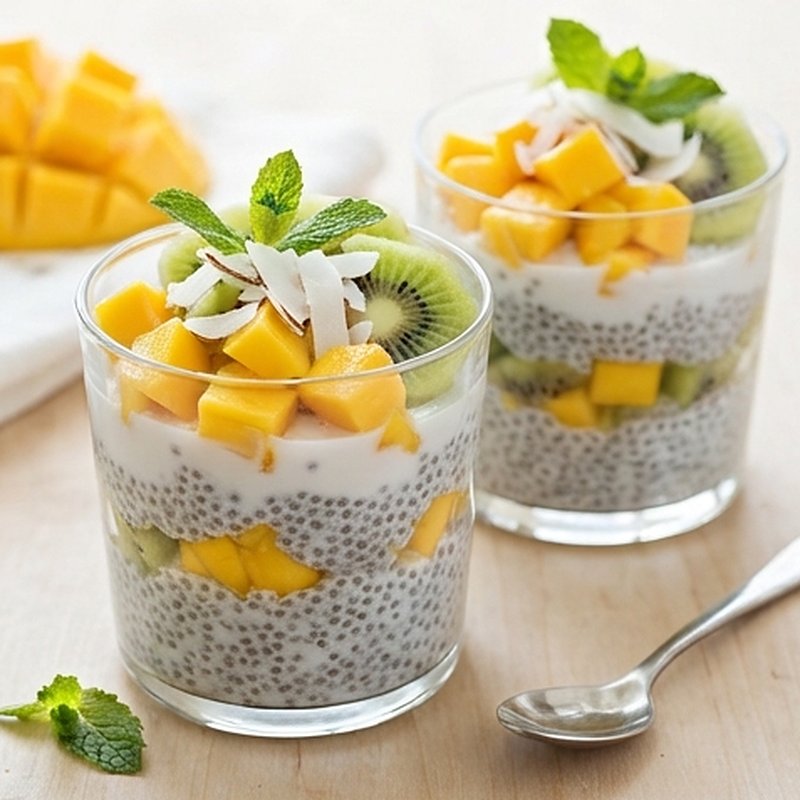 Tropical Chia Pudding Cups